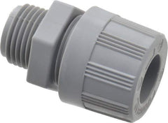 Woodhead Electrical - 12.7 to 14.27mm Capacity, Liquidtight, Straight Strain Relief Cord Grip - 1/2 NPT Thread, Nylon - Exact Tool & Supply