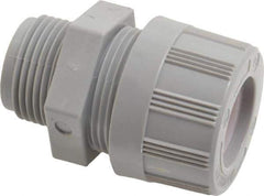 Woodhead Electrical - 4.75 to 6.35mm Capacity, Liquidtight, Straight Strain Relief Cord Grip - 3/4 NPT Thread, Nylon - Exact Tool & Supply