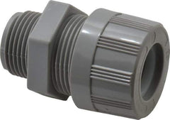 Woodhead Electrical - 6.35 to 9.53mm Capacity, Liquidtight, Straight Strain Relief Cord Grip - 3/4 NPT Thread, Nylon - Exact Tool & Supply