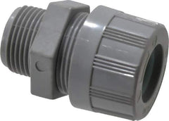 Woodhead Electrical - 9.53 to 11.1mm Capacity, Liquidtight, Straight Strain Relief Cord Grip - 3/4 NPT Thread, Nylon - Exact Tool & Supply