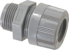 Woodhead Electrical - 12.7 to 15.88mm Capacity, Liquidtight, Straight Strain Relief Cord Grip - 3/4 NPT Thread, Nylon - Exact Tool & Supply