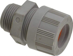 Woodhead Electrical - 15.88 to 19.05mm Capacity, Liquidtight, Straight Strain Relief Cord Grip - 3/4 NPT Thread, Nylon - Exact Tool & Supply