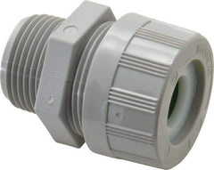 Woodhead Electrical - 14.27 to 17.45mm Capacity, Liquidtight, Straight Strain Relief Cord Grip - 1 NPT Thread, Nylon - Exact Tool & Supply