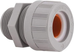 Woodhead Electrical - 15.88 to 19.05mm Capacity, Liquidtight, Straight Strain Relief Cord Grip - 1 NPT Thread, Nylon - Exact Tool & Supply