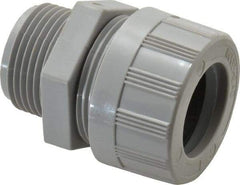 Woodhead Electrical - 25.4 to 28.58mm Capacity, Liquidtight, Straight Strain Relief Cord Grip - 1 NPT Thread, Nylon - Exact Tool & Supply
