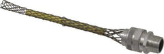 Woodhead Electrical - 12.7 to 15.88mm Capacity, Liquidtight, Straight Strain Relief Cord Grip - 1/2 NPT Thread, 7" Long, Aluminum - Exact Tool & Supply
