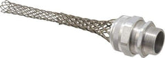 Woodhead Electrical - 25.4 to 28.58mm Capacity, Liquidtight, Straight Strain Relief Cord Grip - 1-1/4 NPT Thread, 12-1/4" Long, Aluminum - Exact Tool & Supply
