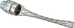Woodhead Electrical - Liquidtight, Straight Strain Relief Cord Grip - 1 NPT Thread, 5-1/4" Long, Iron & Zinc-plated Steel - Exact Tool & Supply
