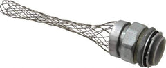 Woodhead Electrical - Liquidtight, Straight Strain Relief Cord Grip - 2 NPT Thread, 7-1/2" Long, Iron & Zinc-plated Steel - Exact Tool & Supply