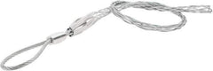 Woodhead Electrical - Flexible Eye, Single Weave Mesh, Steel Wire Pulling Grip - 25" Mesh, 1-1/2 to 1.99" Cable Diam - Exact Tool & Supply