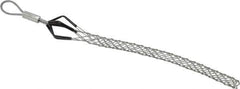 Woodhead Electrical - Flexible Eye, Closed Mesh, Steel Wire Pulling Grip - 7" Mesh, 0.37 to 0.49" Cable Diam - Exact Tool & Supply