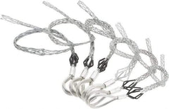 Woodhead Electrical - Flexible Eye, Closed Mesh, Steel Wire Pulling Grip Set - 12 to 26" Mesh, 0.37 to 1.99" Cable Diam - Exact Tool & Supply