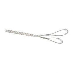 Woodhead Electrical - Double Eye, Closed Mesh, Bronze Wire Pulling Grip - 11" Mesh, 1/2 to 0.61" Cable Diam - Exact Tool & Supply