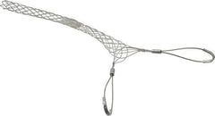 Woodhead Electrical - Double Eye, Closed Mesh, Bronze Wire Pulling Grip - 18" Mesh, 1-1/2 to 1.74" Cable Diam - Exact Tool & Supply
