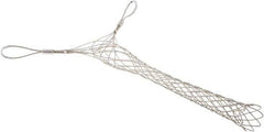Woodhead Electrical - Double Eye, Closed Mesh, Bronze Wire Pulling Grip - 24" Mesh, 2-1/2 to 3" Cable Diam - Exact Tool & Supply