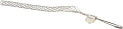 Woodhead Electrical - 1 to 1.24 Inch Cable Diameter, Tinned Bronze, Offset Loop Support Grip - 22 Inch Long, 1,680 Lb. Breaking Strength, 15 Inch Mesh Length - Exact Tool & Supply