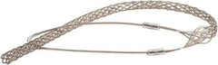 Woodhead Electrical - 3/4 to 0.99 Inch Cable Diameter, Tinned Bronze, Single Loop Support Grip - 36 Inch Long, 2,700 Lb. Breaking Strength, 26 Inch Mesh Length - Exact Tool & Supply
