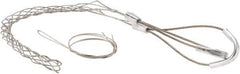 Woodhead Electrical - 1/2 to 0.61 Inch Cable Diameter, Tinned Bronze, Double Loop Support Grip - 18 Inch Long, 770 Lb. Breaking Strength, 11 Inch Mesh Length - Exact Tool & Supply