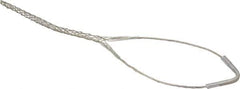 Woodhead Electrical - 0.62 to 0.74 Inch Cable Diameter, Tinned Bronze, Single Loop Support Grip - 19 Inch Long, 960 Lb. Breaking Strength, 11 Inch Mesh Length - Exact Tool & Supply