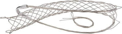 Woodhead Electrical - 1-1/2 to 1.74 Inch Cable Diameter, Tinned Bronze, Single Loop Support Grip - 30 Inch Long, 1,680 Lb. Breaking Strength, 18 Inch Mesh Length - Exact Tool & Supply