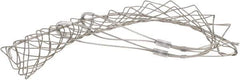 Woodhead Electrical - 1-1/2 to 1.74 Inch Cable Diameter, Tinned Bronze, Double Loop Support Grip - 25 Inch Long, 1,920 Lb. Breaking Strength, 18 Inch Mesh Length - Exact Tool & Supply