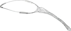 Woodhead Electrical - 0.96 to 1-1/4 Inch Cable Diameter, Galvanized Steel, Single Loop Support Grip - 20 Inch Long, 1,900 Lb. Breaking Strength, 11 Inch Mesh Length - Exact Tool & Supply