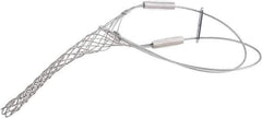 Woodhead Electrical - 0.82 to 1 Inch Cable Diameter, Galvanized Steel, Locking Bale and Universal Loop Support Grip - 24-1/2 Inch Long, 1,900 Lb. Breaking Strength, 8-1/2 Inch Mesh Length - Exact Tool & Supply