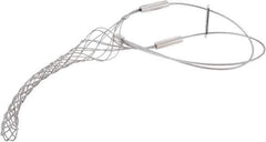 Woodhead Electrical - 0.96 to 1-1/4 Inch Cable Diameter, Galvanized Steel, Locking Bale and Universal Loop Support Grip - 28 Inch Long, 1,900 Lb. Breaking Strength, 11 Inch Mesh Length - Exact Tool & Supply
