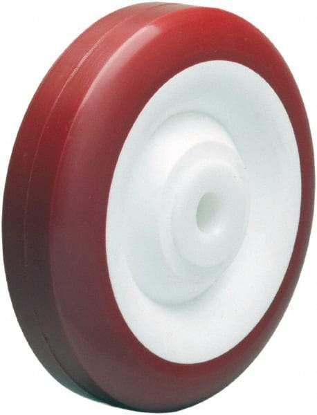 Hamilton - 5 Inch Diameter x 1-3/8 Inch Wide, Polyurethane on Polypropylene Caster Wheel - 450 Lb. Capacity, 1-5/8 Inch Hub Length, 1/2 Inch Axle Diameter, Ball Bearing - Exact Tool & Supply