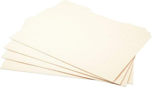 UNIVERSAL - 9-1/2 x 11-3/4", Letter Size, Manila, Heavyweight Manila File Folders - 11 Point Stock, 1/3 Tab Cut Location - Exact Tool & Supply
