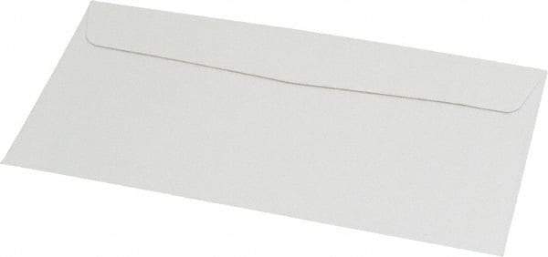 UNIVERSAL - 6-1/2" Long x 3-5/8" Wide Gummed Flap Plain White Envelope - 24 Lb Paper Weight - Exact Tool & Supply
