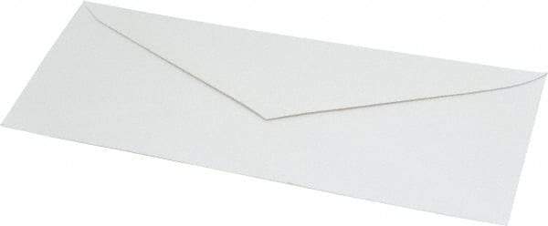 UNIVERSAL - 9-1/2" Long x 4-1/8" Wide Gummed Flap Plain White Envelope - 24 Lb Paper Weight - Exact Tool & Supply