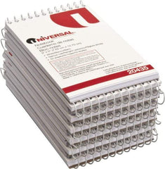 UNIVERSAL - 50 Sheet, 5 x 3", Glue Top Ruled Writing Pad - White - Exact Tool & Supply