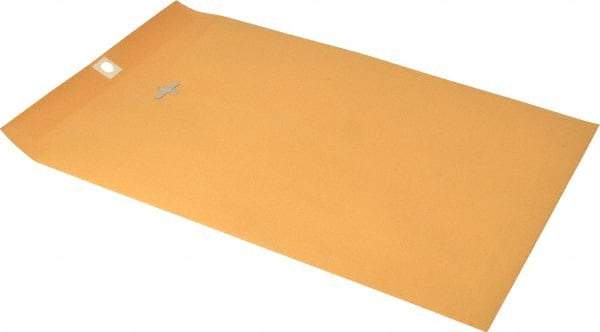 UNIVERSAL - 12" Long x 9" Wide Clasp with Gummed Flap Kraft Envelope - 28 Lb Paper Weight - Exact Tool & Supply