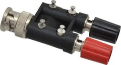 Pomona - Black Electrical Test Equipment Adapter - Use with Male BNC to Isolated Binding Posts - Exact Tool & Supply