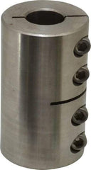 Climax Metal Products - 1" Inside x 1-3/4" Outside Diam, One Piece Split Clamping Collar - 3" Long - Exact Tool & Supply