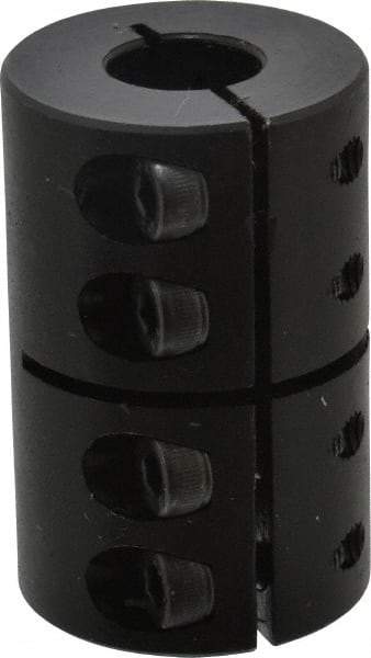 Climax Metal Products - 12mm Inside x 29mm Outside Diam, Metric One Piece Clamping Rigid Coupling - 45mm Long - Exact Tool & Supply