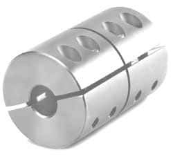 Climax Metal Products - 1/4" Inside x 1-3/4" Outside Diam, Machinable Rigid Coupling - No Keyway - 2-5/8" Long - Exact Tool & Supply