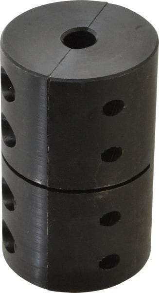 Climax Metal Products - 1/2" Inside x 2" Outside Diam, Machinable Rigid Coupling - No Keyway - 3" Long - Exact Tool & Supply