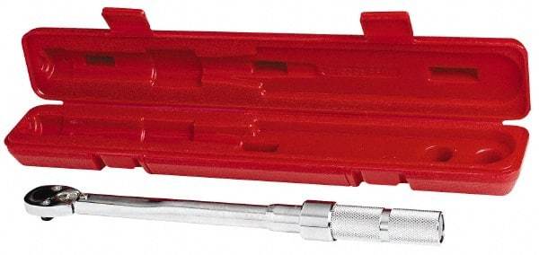 Proto - 3/8" Drive Mil Spec Micrometer Torque Wrench - 40 In/Lb to 200 In/Lb Torque, 11-45/64" OAL, Fixed Head - Exact Tool & Supply