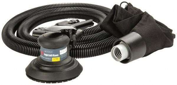 Ingersoll-Rand - 12,000 OPM, 15.8 CFM Air Consumption, Palm Air Orbital Sander - Round Pad, 1/4 NPT Inlet - Exact Tool & Supply