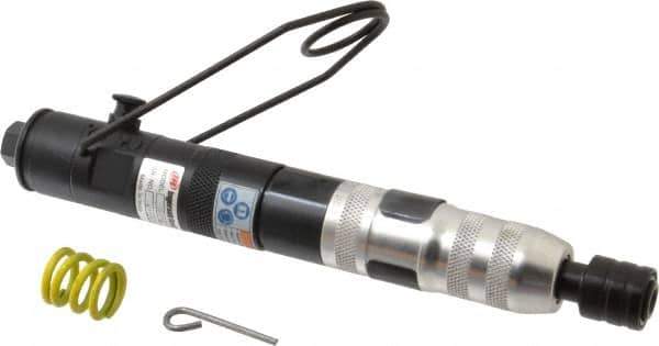Ingersoll-Rand - 1/4" Bit Holder, 1,650 RPM, Inline Handle Air Screwdriver - 4.4 to 20.4 In/Lb Torque, 13 CFM - Exact Tool & Supply