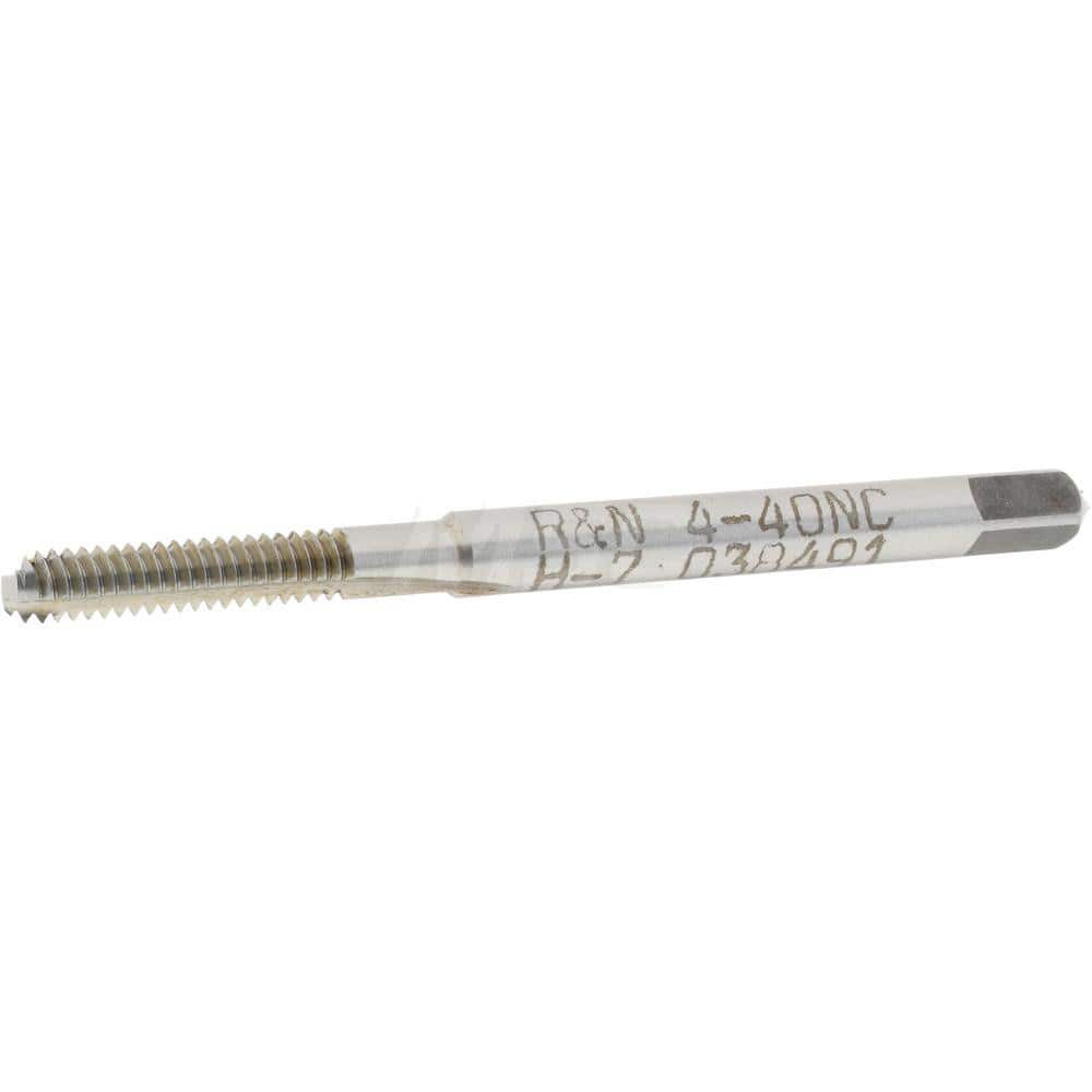 Reiff & Nestor - #4-40 UNC 2 Flute Bright Finish High Speed Steel Spiral Point Tap - Exact Tool & Supply