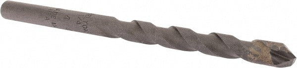 Relton - 1/4" Diam, Straight Shank, Carbide-Tipped Rotary & Hammer Drill Bit - Exact Tool & Supply