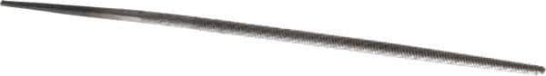Value Collection - 4" Long, Bastard Cut, Round American-Pattern File - Double Cut, Tang - Exact Tool & Supply