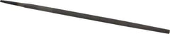 Value Collection - 6" Long, Second Cut, Round American-Pattern File - Double Cut, Tang - Exact Tool & Supply