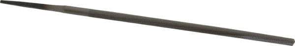 Value Collection - 6" Long, Smooth Cut, Round American-Pattern File - Double Cut, Tang - Exact Tool & Supply