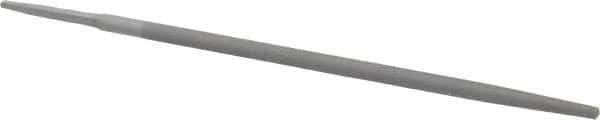 Value Collection - 10" Long, Smooth Cut, Round American-Pattern File - Double Cut, Tang - Exact Tool & Supply