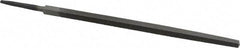Value Collection - 8" Long, Bastard Cut, Square American-Pattern File - Double Cut, 5/16" Overall Thickness, Tang - Exact Tool & Supply