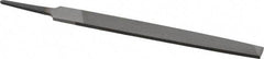 Value Collection - 6" Long, Second Cut, Mill American-Pattern File - Single Cut, 7/64" Overall Thickness, Tang - Exact Tool & Supply